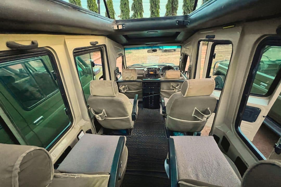 WAT inside Safari Vehicle for epic game drives