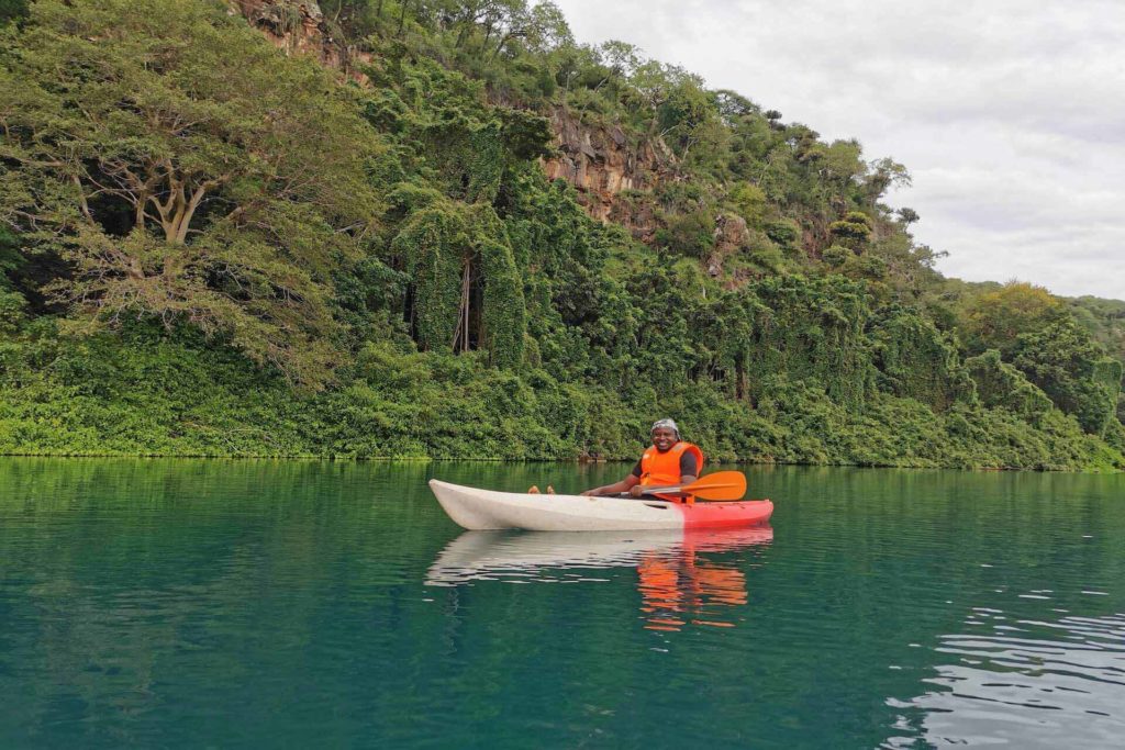 Canoeing-in-Lake-Chala